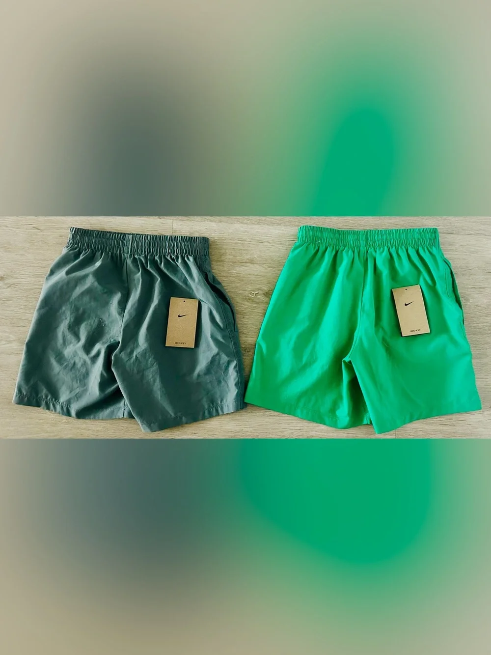 TWO (2) NIKE DRI-Fit Woven Boys’ Shorts, Size Small